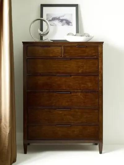 Kincaid Aiden Dark Brown Wooden 7-Drawer Chest