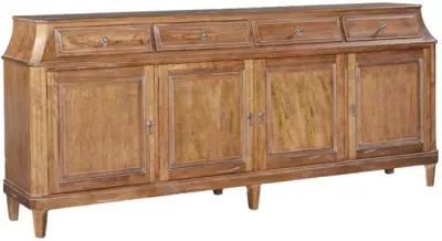 Noble Furniture Rosalind 4-Door Sideboard in a Beachwood Finish