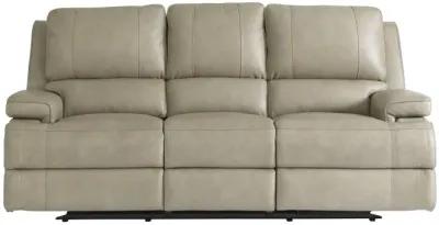 Bassett Parsons Flax Leather Triple Power Sofa