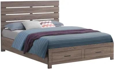 Coaster Brantford Wood King Storage Panel Bed Barrel Oak