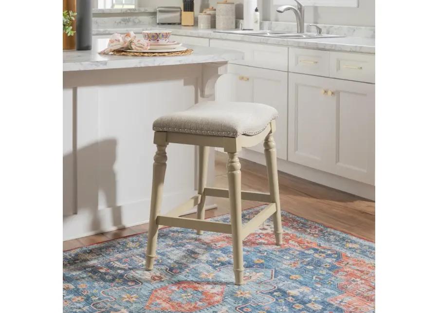 HAYES BIG & TALL COUNTER STOOL - CREAM