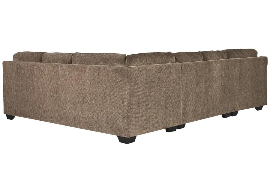 GRAFTIN 3-PIECE SECTIONAL WITH CHAISE TEAK BENCHCRAFT