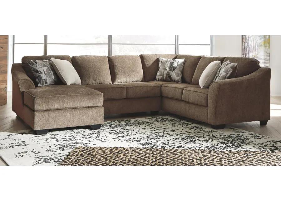 GRAFTIN 3-PIECE SECTIONAL WITH CHAISE TEAK BENCHCRAFT