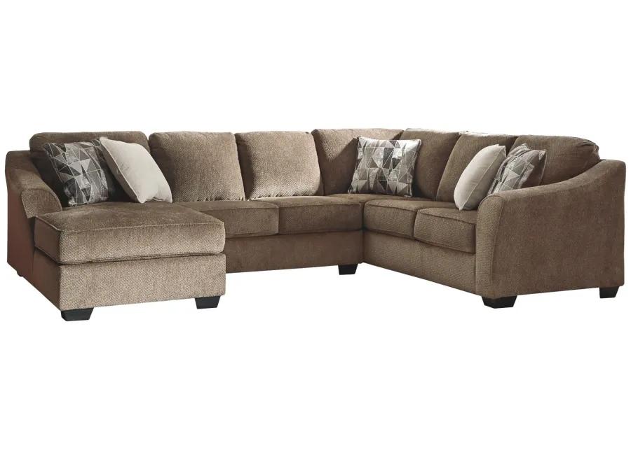 GRAFTIN 3-PIECE SECTIONAL WITH CHAISE TEAK BENCHCRAFT