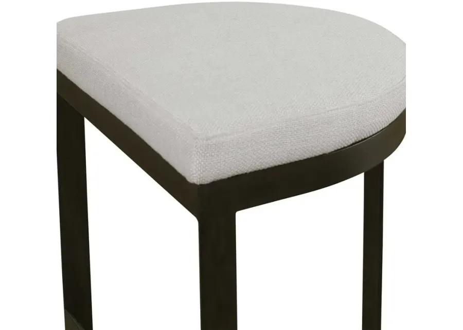 IVANNA MATTE BLACK IRON COUNTER HEIGHT STOOL