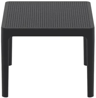 24 Inch Outdoor Sky Side Table Black