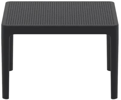 24 Inch Outdoor Sky Side Table Black