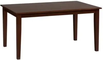 SIMPLICITY RECTANGLE DINING TABLE CARAMEL