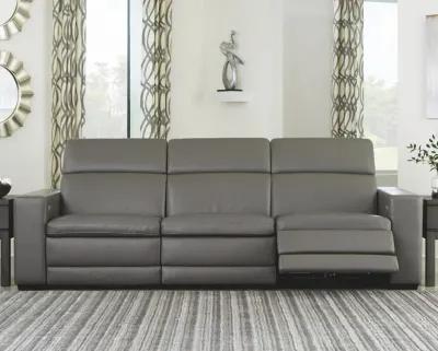 Ashley Texline Gray 3-Piece Power Reclining Sofa