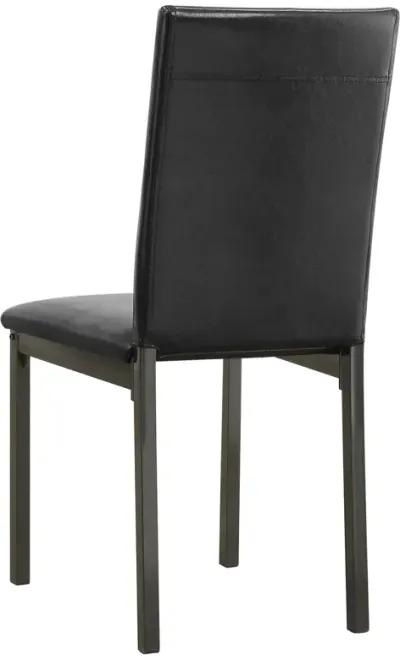 Coaster Garza Upholstered Dining Side Chair Black