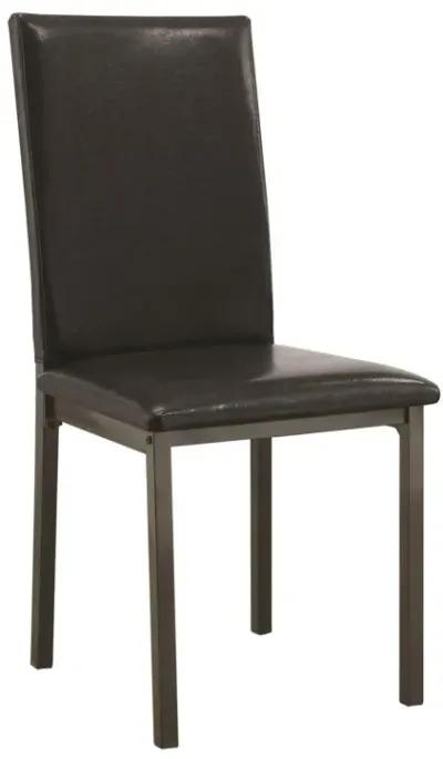 Coaster Garza Upholstered Dining Side Chair Black