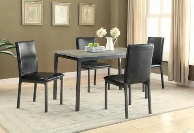 Coaster Garza Upholstered Dining Side Chair Black