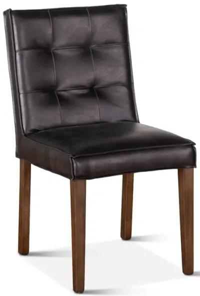 Home Trends Design Grosvenor Black Eco-Friendly Leather Dining Chair