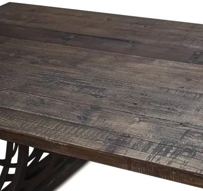 Home Trends Design Whitley 83-Inch Reclaimed Teak Wood Table