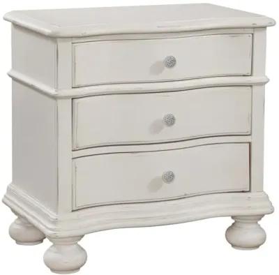 American Woodcrafters Rodanthe 3-Drawer Nightstand in Dove White