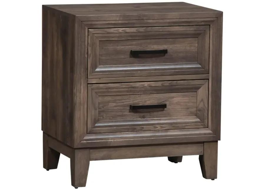 QUEEN PANEL BED DRESSER & MIRROR NIGHT STAND - RIDGECREST