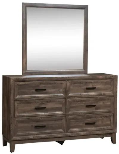 Liberty Furniture Complete Queen Bedroom Set Panel Bed, Dresser, Mirror & Nightstand Ridgecrest