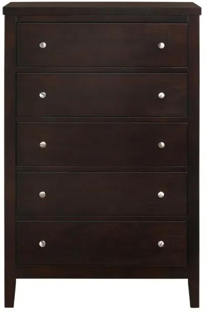 Coaster Carlton 5-Drawer Bedroom Chest Cappuccino