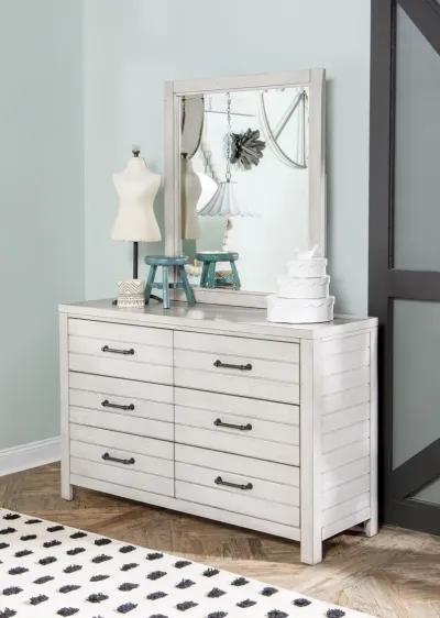 Legacy Classic Summer Camp Gray Dresser White Finish