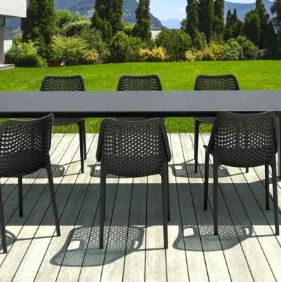 Compamia Air Extension Outdoor Dining Set 9-Piece Black