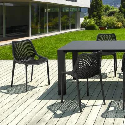 Compamia Air Extension Outdoor Dining Set 9-Piece Black