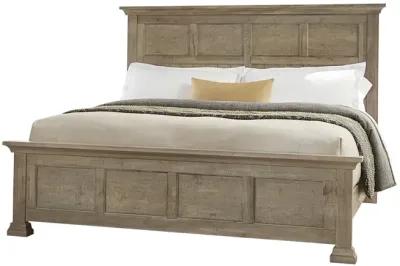 CARLISLE NATURAL GREY WINDOW PANE QUEEN HEADBOARD