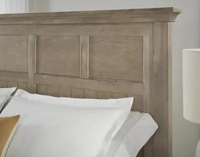 CARLISLE NATURAL GREY WINDOW PANE QUEEN HEADBOARD