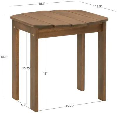 ACORN FINISH ADIRONDACK END TABLE