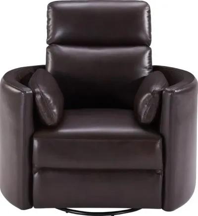 Parker House Radius Collection Swivel Glider Recliner in Florence Brown