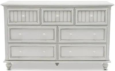 Seawinds Monaco 7-Drawer Dresser Blanc Finish