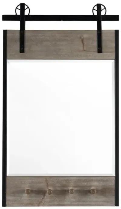 Crestview Mason Dark Brown Wall Mirror