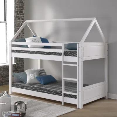 Powell Kids/Teens Maison Twin White Bunk Bed