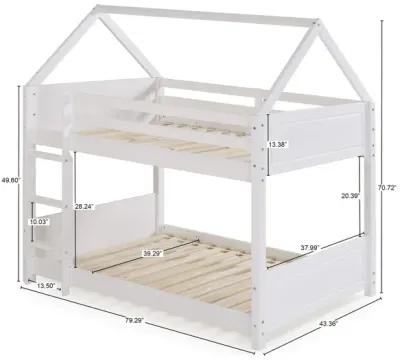 Powell Kids/Teens Maison Twin White Bunk Bed