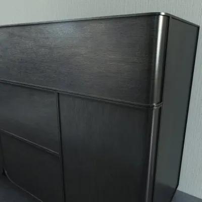 CONTINENTAL BACHELOR'S CABINET IN LEGNO NERO (BLACK)