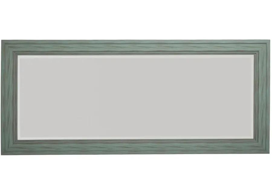 JACEE FLOOR MIRROR ANTIQUE TEAL SIGNATURE DESIGN