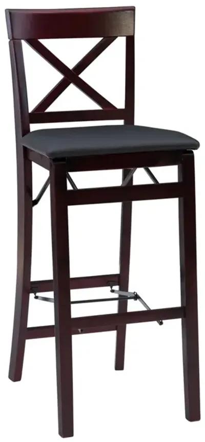 Linon Triena X-Back Folding Bar Stool