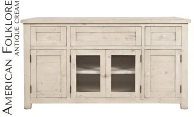 AMERICAN FOLKLORE 60 INCH CONSOLE - ANTIQUE CREAM ANTIQUE CREAM