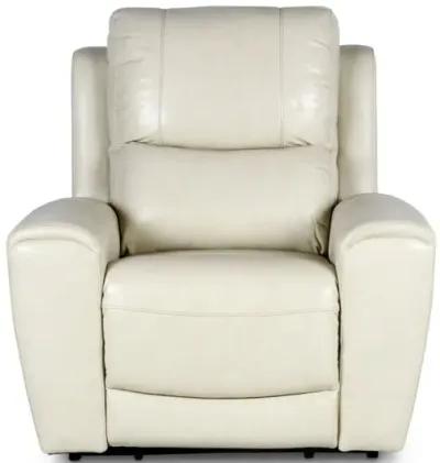 Steve Silver Laurel Ivory Leather Power Recliner