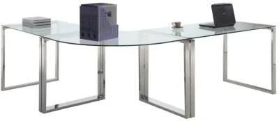 CONTEMPORARY DESK SET WITH SMALL LARGE & CORNER DESKS