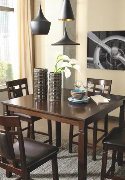 Ashley Bennox Brown Counter Height Dining Table & Bar Stools