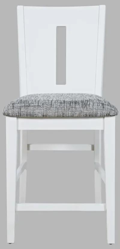 Jofran Urban Icon Slotback Stool White