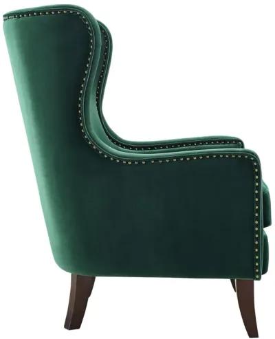 Rosco Emerald Green Accent Barrel Chair