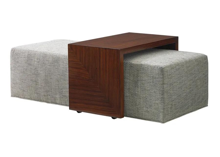 BROADWAY COCKTAIL OTTOMAN W/SLIDE LEXINGTON UPHOLSTERY