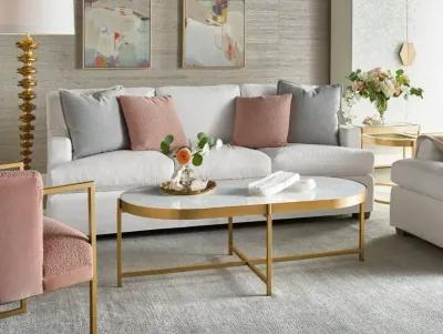 Universal Love. Joy. Bliss. Miranda Kerr Home Editorial Soft Gold Metal Coffee Table