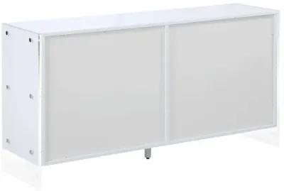 BARCELONA CONTEMPORARY WOODEN & SOLID ACRYLIC DRESSER WITH 6 DRAWERS