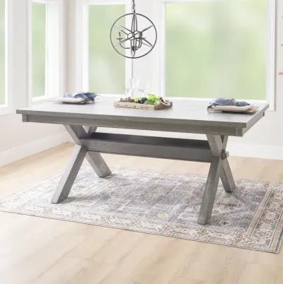 TURINO WEATHERED GREY RECTANGLE DINING TABLE