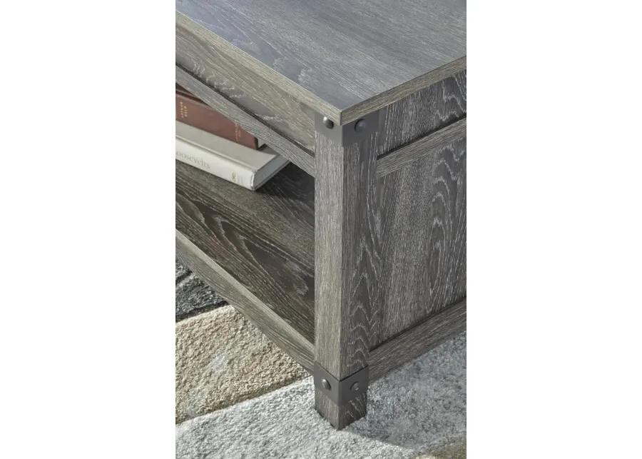 FREEDAN LIFT-TOP COFFEE TABLE GRAYISH BROWN SIGNATURE DESIGN