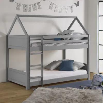 Kids/Teens Maison Twin Grey Bunk Bed