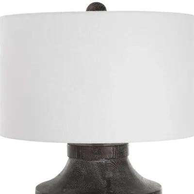 Uttermost Timber Black/White Table Lamp