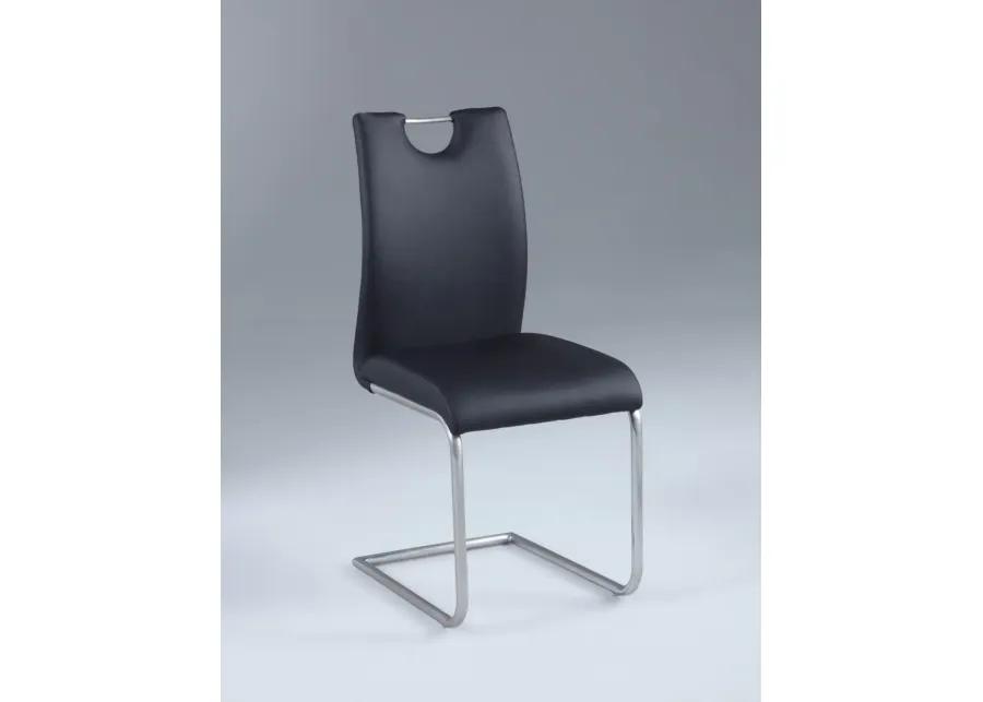 CARINA BLACK HANDLE BACK CANTILEVER SIDE CHAIR